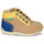Zapatos Niño Botas de caña baja Kickers BONZIP-2 Beige / Amarillo / Marino