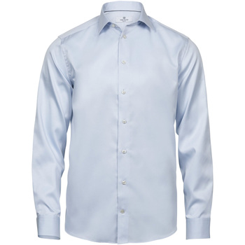textil Hombre Camisas manga larga Tee Jays T4020 Azul