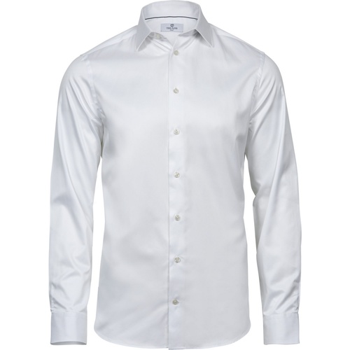 textil Hombre Camisas manga larga Tee Jays Luxury Blanco