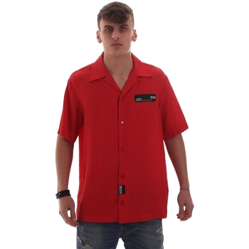textil Hombre Camisas manga corta Versace B1GVB60207619537 Rojo