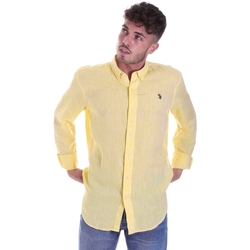 textil Hombre Camisas manga larga U.S Polo Assn. 58574 50816 Amarillo