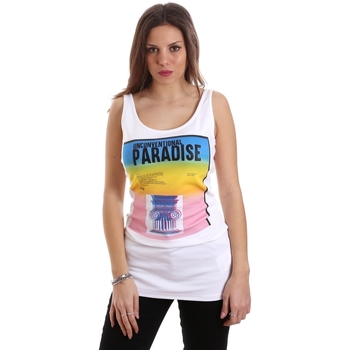 textil Mujer Camisetas sin mangas Versace D2HVB4V030384003 Blanco