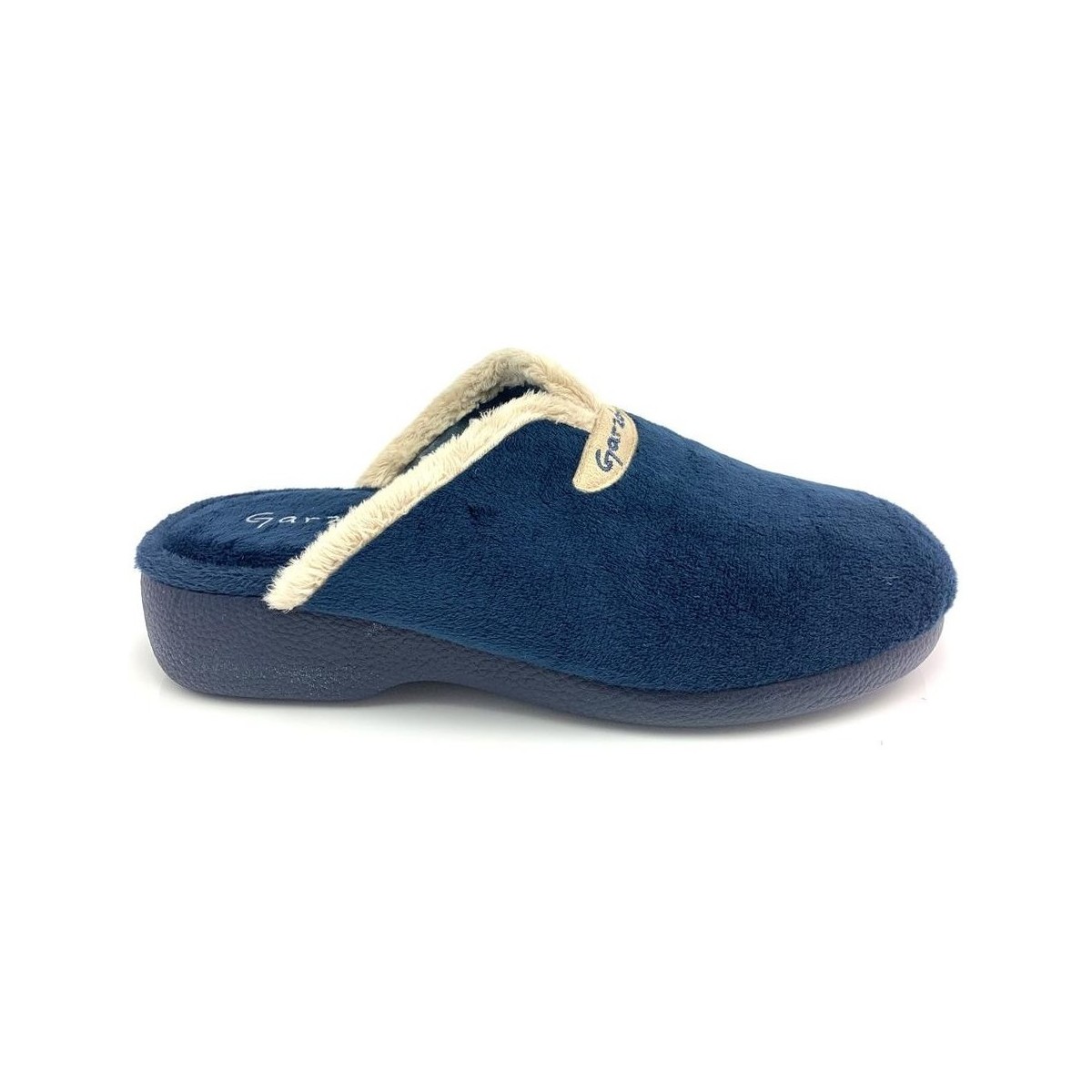 Zapatos Mujer Pantuflas Garzon ZAPATILLA  3721 TERCIOPELO AZUL Azul
