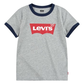 textil Niño Camisetas manga corta Levi's BATWING RINGER TEE Gris