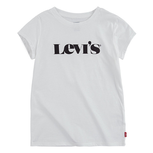 textil Niña Camisetas manga corta Levi's MODERN VINTAGE SERIF TEE Blanco