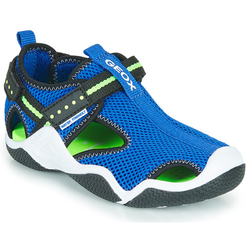 Geox JR WADER Azul / - gratis | Spartoo.es ! - Zapatos Sandalias de deporte Nino 41,30