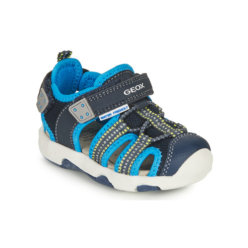 Geox SANDAL MULTY BOY Azul - Envío gratis | Spartoo.es ! Zapatos Sandalias de deporte Nino 27,50 €