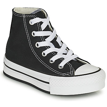 Zapatos Niña Zapatillas altas Converse CHUCK TAYLOR ALL STAR EVA LIFT CANVAS COLOR HI Negro