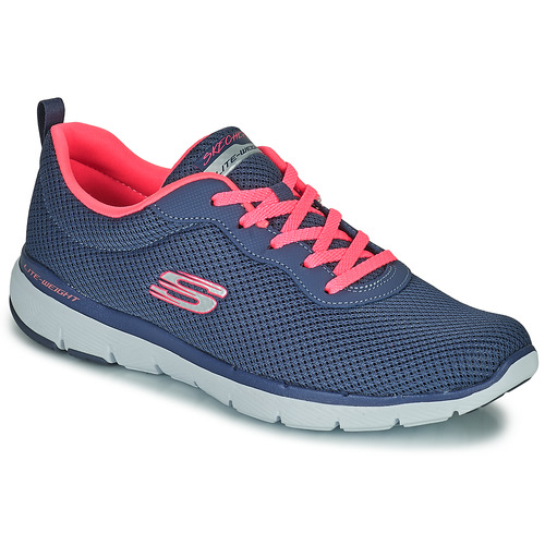 Zapatos Mujer Zapatillas bajas Skechers FLEX APPEAL 3.0 FIRST INSIGHT Azul / Pink