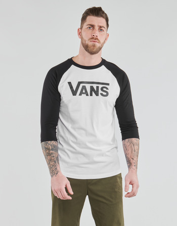 textil Hombre Camisetas manga larga Vans VANS CLASSIC RAGLAN Blanco / Negro