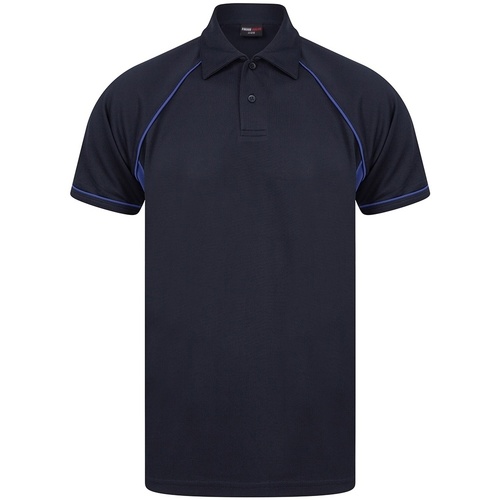 textil Hombre Tops y Camisetas Finden & Hales LV370 Azul