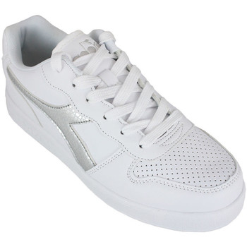 Zapatos Niños Deportivas Moda Diadora 101.175781 01 C0516 White/Silver Plata