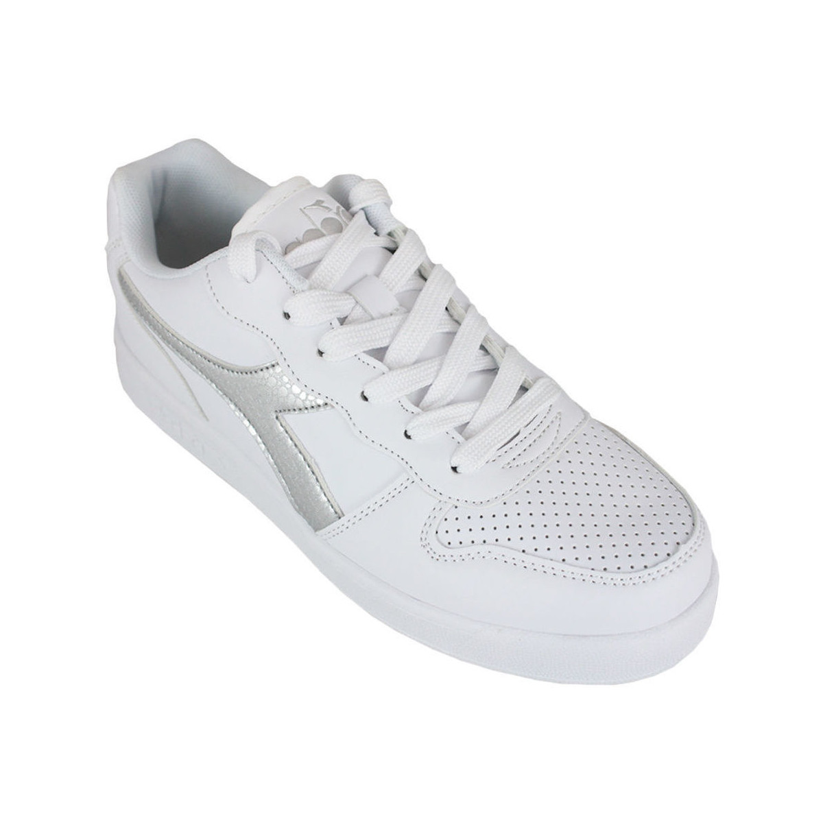 Zapatos Niños Deportivas Moda Diadora 101.175781 01 C0516 White/Silver Plata