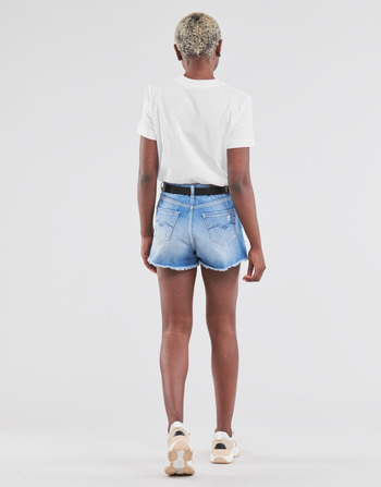 Calvin Klein Jeans SATIN BONDED FILLED CK TEE Blanco
