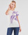 textil Mujer Camisetas manga corta Guess SS CN IRIS TEE Blanco / Azul