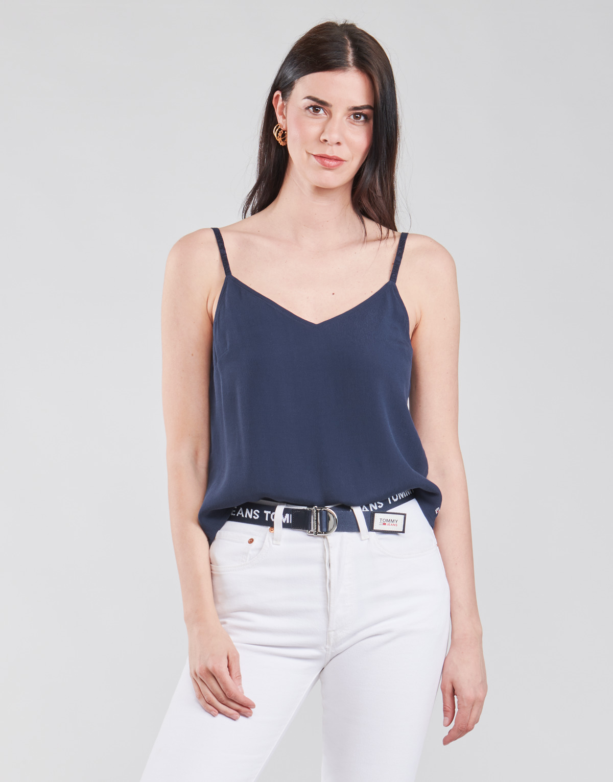 textil Mujer Tops / Blusas Tommy Jeans TJW CAMI TOP Marino