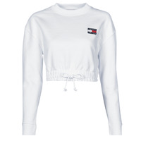 textil Mujer Sudaderas Tommy Jeans TJW SUPER CROPPED BADGE CREW Blanco