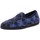 Zapatos Mujer Pantuflas Haflinger SLIPPER JAQUARD Azul