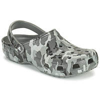 Zapatos Hombre Zuecos (Clogs) Crocs CLASSIC PRINTED CAMO CLOG Camuflaje / Gris