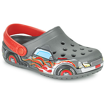 Zapatos Niño Zuecos (Clogs) Crocs FLTRUCKBANDCLOG K Gris / Rojo