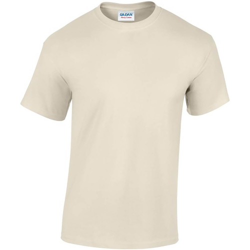 textil Hombre Camisetas manga larga Gildan Heavy Cotton Beige