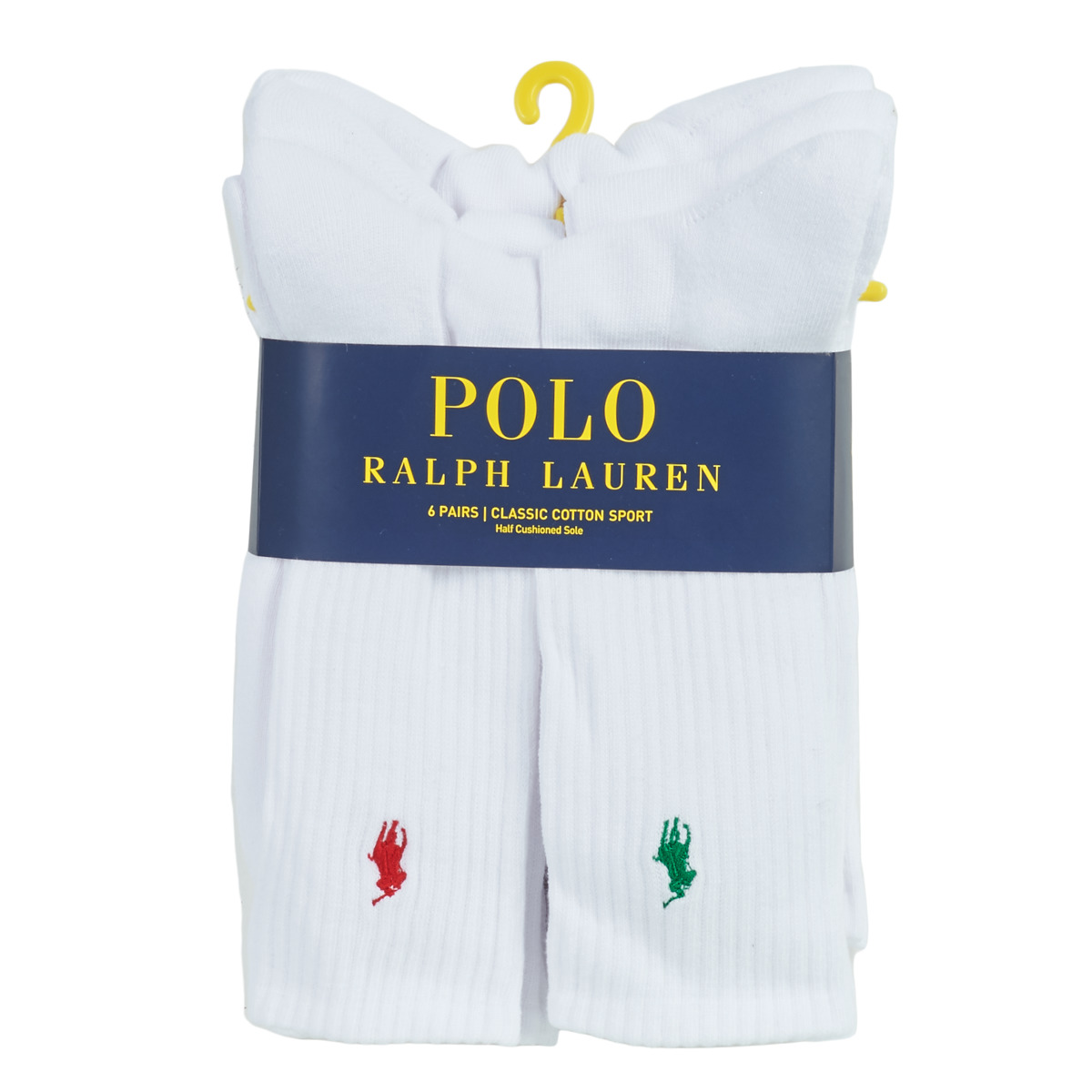 Accesorios Calcetines de deporte Polo Ralph Lauren ASX110 6 PACK COTTON Blanco