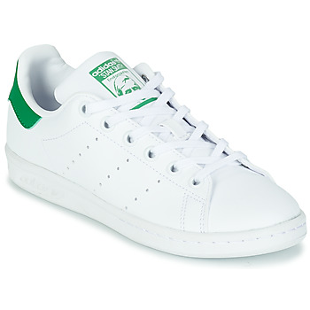 Zapatos Niños Zapatillas bajas adidas Originals STAN SMITH J SUSTAINABLE Blanco / Verde