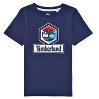textil Niño Camisetas manga corta Timberland GRISS Marino