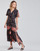 textil Mujer Vestidos largos Derhy SUEDE Negro / Multicolor