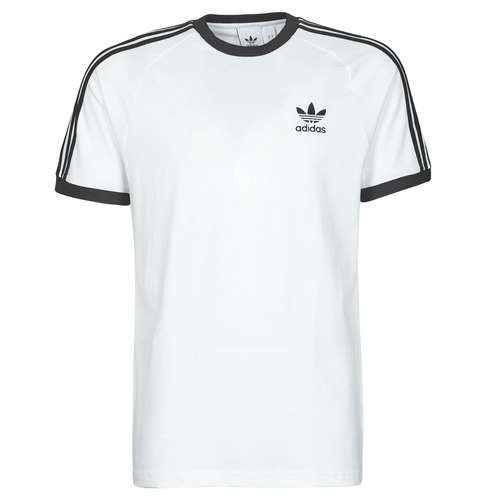 adidas Originals 3-STRIPES TEE Blanco - Envío | Spartoo.es ! textil Camisetas manga corta Hombre €
