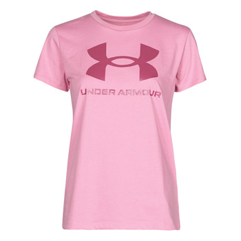 textil Mujer Camisetas manga corta Under Armour LIVE SPORTSTYLE GRAPHIC SSC Rosa