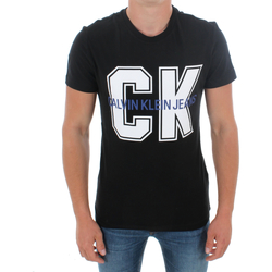 textil Hombre Camisetas manga corta Calvin Klein Jeans J30J313241 099 BLACK Negro