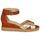 Zapatos Mujer Sandalias Sweet ETUVESS Burdeo / Oro