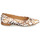 Zapatos Mujer Bailarinas-manoletinas Fericelli SELENA Blanco / Oro