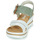 Zapatos Mujer Sandalias Rieker SOLLA Verde / Blanco