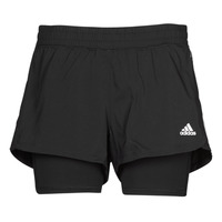 textil Mujer Shorts / Bermudas adidas Performance PACER 3S 2 IN 1 Negro