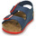Zapatos Niño Sandalias Birkenstock MILANO Azul / Rojo