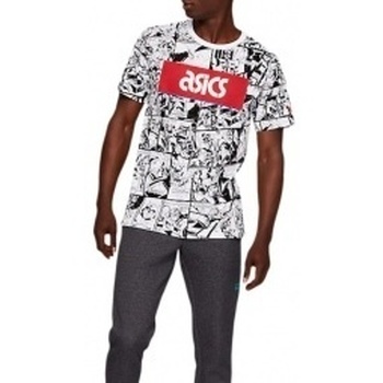 textil Hombre Tops y Camisetas Asics TF M Graphic SS 1 Tee Blanco