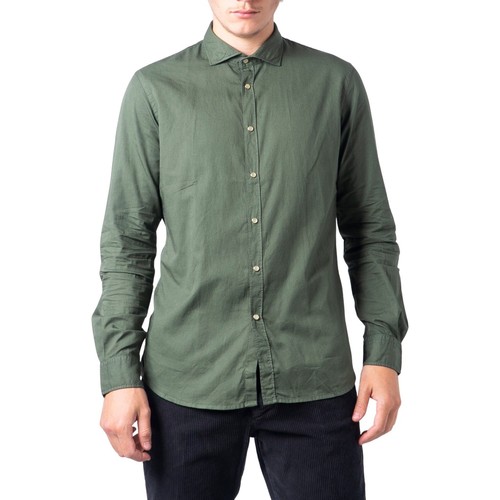 textil Hombre Camisas manga larga Idra BU21W04CA Verde