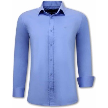 textil Hombre Camisas manga larga Tony Backer Clasica Hombre Azul