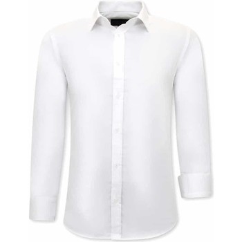 textil Hombre Camisas manga larga Tony Backer S Blancas Hombre Slim Fit Blanco