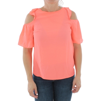 textil Mujer Camisetas manga corta Naf Naf JULIETTE 16 ROSE NEON Naranja