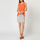 textil Mujer Vestidos cortos Laga D788 Naranja