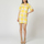 textil Mujer Vestidos cortos Laga D794 Amarillo