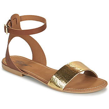 Zapatos Mujer Sandalias Betty London GIMY Camel / Oro