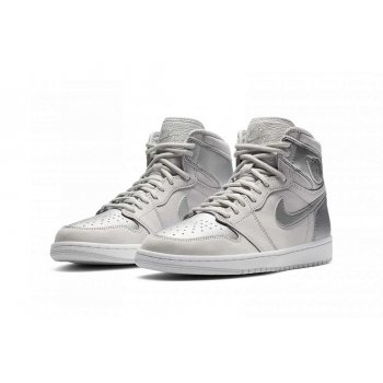 Zapatos Zapatillas altas Nike Air Jordan 1 Japan Silver Neutral Grey/White/Metallic Silver