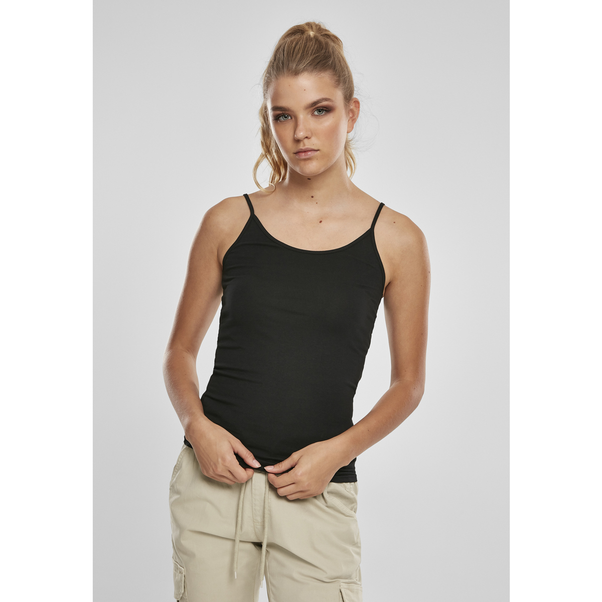textil Mujer Camisetas sin mangas Urban Classics Haut femme  basic (2pcs) (grandes tailles) Negro