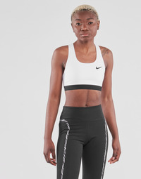 textil Mujer Sujetador deportivo  Nike DF SWSH BAND NONPDED BRA Blanco / Negro