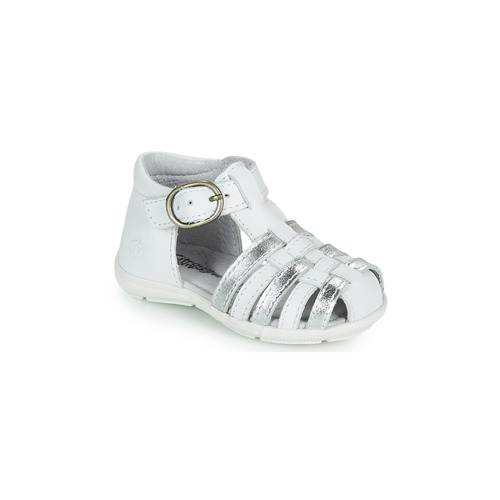 Zapatos Niña Sandalias Citrouille et Compagnie RINE Blanco / Plateado