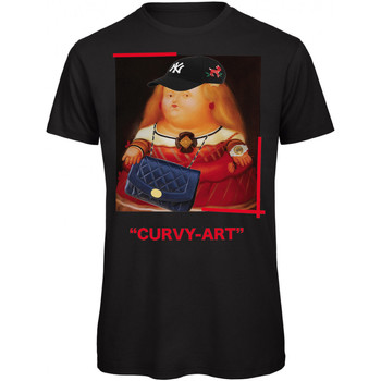 textil Mujer Camisetas manga corta Openspace Curvy art Negro